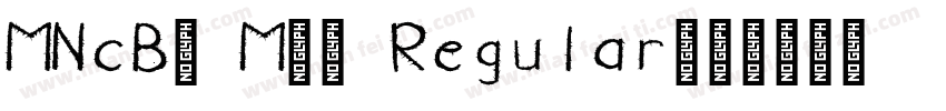 MNcB8 M50 Regular字体转换
